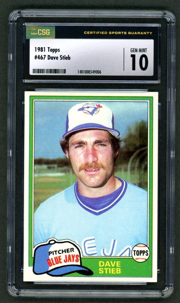 1981 Topps Dave Stieb CSG 10 