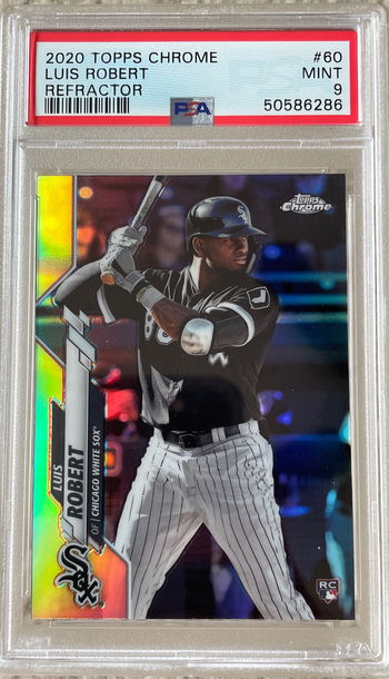 2020 Topps Chrome Luis Robert Refractor PSA 9 RC #60
