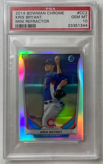 2014 Bowman Chrome Mini Refractor #CC2 Kris Bryant PSA 10