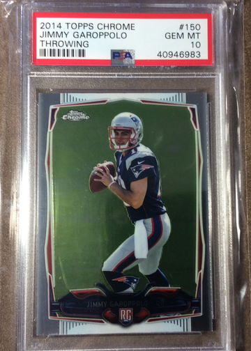 2014 Topps Chrome #150 Jimmy Garoppolo Rookie RC PSA 10 Gem Mint 
