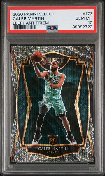 2020 Panini Select Elephant Prizm Caleb Martin #173 RC Premier Level PSA 10