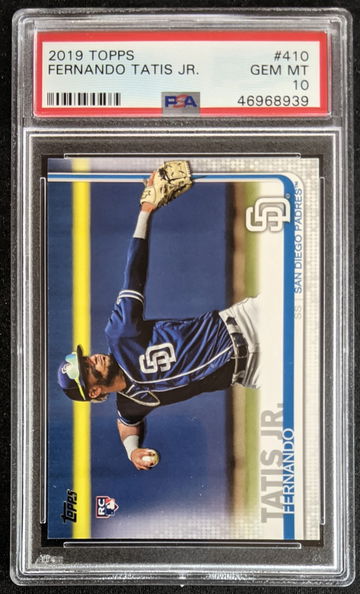 2019 Topps Fernando Tatis Jr. #410 Tatis 410 PSA 10
