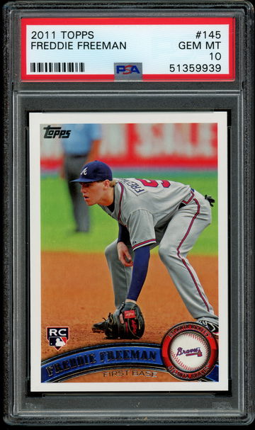 2011 Topps #145 Freddie Freeman PSA 10 Gem Mint