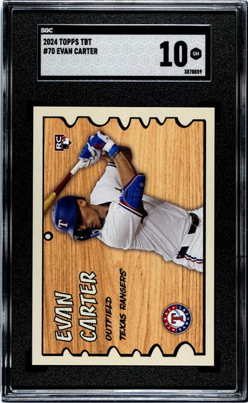 2024 Topps TBT Evan Carter #70 RC SGC 10