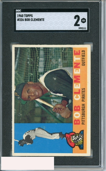 1960 TOPPS BOB CLEMENTE #326 SGC 2