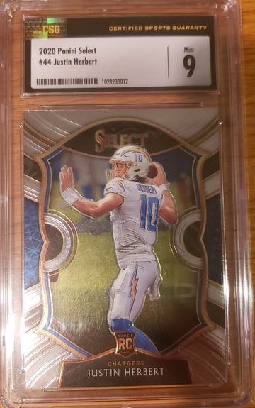 2020 Panini Select Justin Herbert RC CSG 9 #44