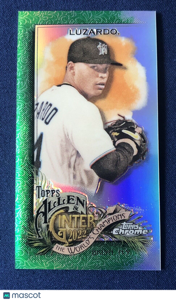 JESUS LUZARDO 2022 Topps Chrome Allen & Ginter Mini #183 GREEN Refractor #69/99