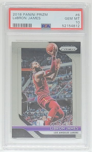 2018 Prizm Lebron James #6 PSA 10 GEM MINT