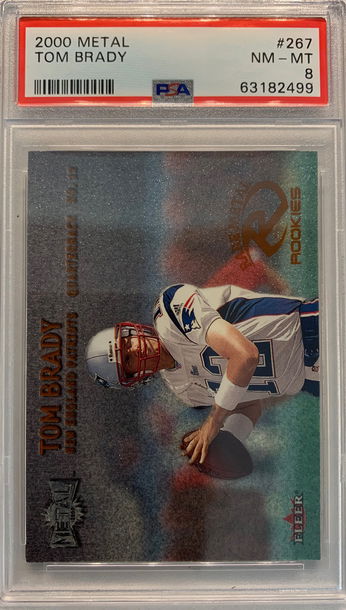 2000 Metal Tom Brady PSA 8