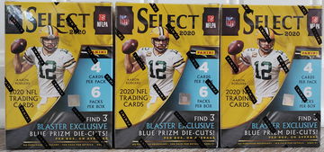 2020 Select NFL Panini (3) Blaster Boxes