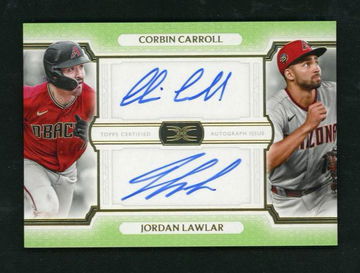 2023 Topps Definitive Collection DAC-CL Corbin Carroll Jordan Lawlar /10 Arizona Diamondbacks Auto