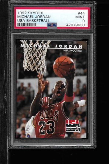 1992 SKYBOX #44 MICHAEL JORDAN PSA 9