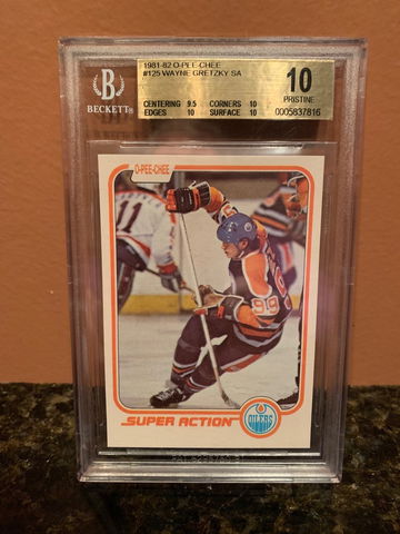 1981-82 O-PEE-CHEE OPC Wayne Gretzky #125 SA BGS 10 Pristine (Pop of 5) *RARE*