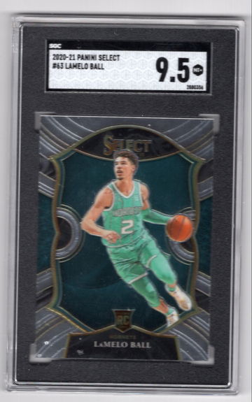 2020-21 Panini Select Lamelo Ball Hornets RC SGC 9.5