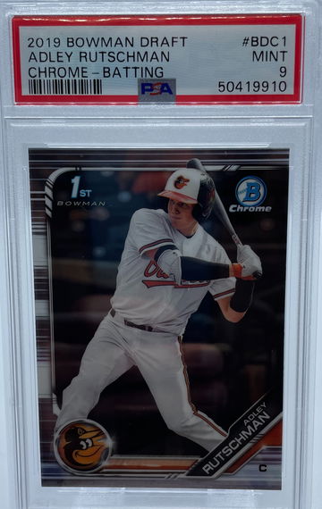 2019 Bowman Draft Adley Rutschman Chrome Batting PSA 9 MINT