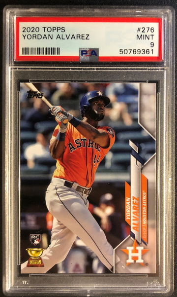 2020 Topps #276 Yordan Alvarez RC Rookie PSA 9 MINT