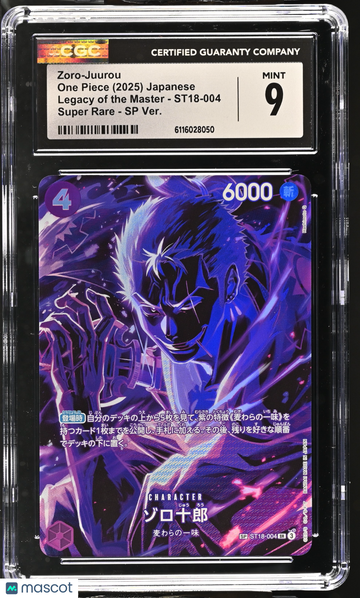 2025 One Piece Legacy Of The Master Zoro-Juurou SP Ver. Japanese CGC 9 #ST18-004