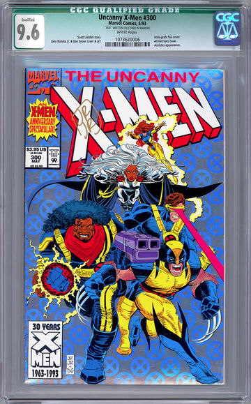 UNCANNY X-MEN #300 CGC 9.6 SIGNED BY JOHN ROMITA JR W/NUMBERED COA ANNIV ED 1993
