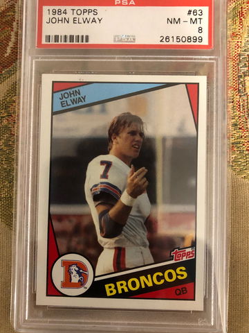 1984 Topps John Elway rookie PSA 8