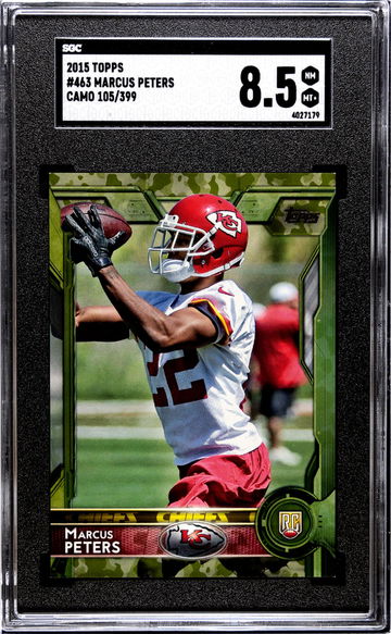 2015 Topps #463 Marcus Peters Camo /399 SGC 8.5