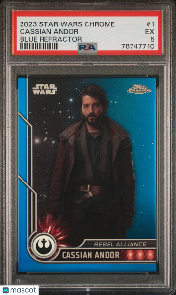 2023 Topps Chrome Star Wars Cassian Andor #1 PSA 5