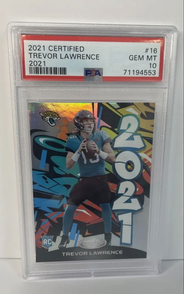 Trevor Lawrence 2021 Certified Graffiti #16 PSA10 Rookie Gem Mint