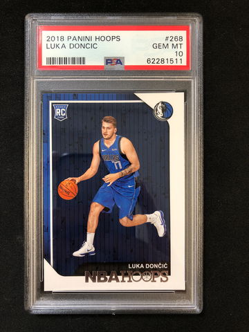 2018 Panini Hoops - Luka Doncic - Rookie Base PSA 10 Gem Mint