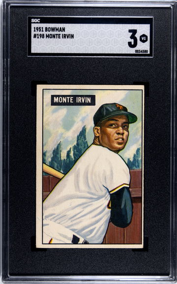 1951 Bowman Monte Irvin RC SGC 3