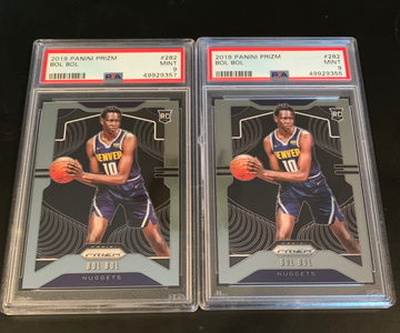 Bol Bol Prizm rookie PSA 9 LOT x2 