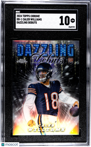 2024 Topps Chrome Caleb Williams #DD-1 Dazzling Debuts SGC 10