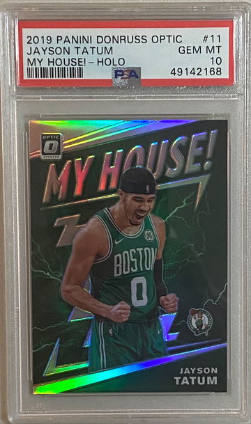 2019 Optic Jayson Tatum My House Holo PSA 10