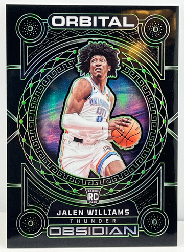 Jalen Williams 2022-23 Panini Obsidian Orbital Rookie /25 Oklahoma City Thunder