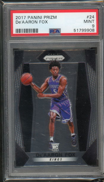 2017 Prizm De'Aaron Fox PSA 9