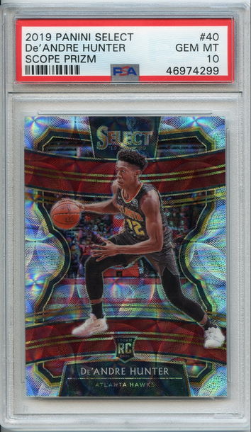 De'Andre Hunter Select Scope Prizm Rookie PSA 10 NEP