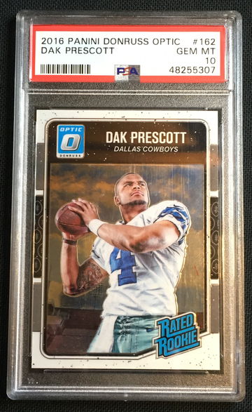 2016 Panini Donruss Optic Dak Prescott RC #162 Rookie Card PSA 10 GEM MINT