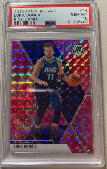2019 Mosaic Luka Doncic Pink Camo PSA 10