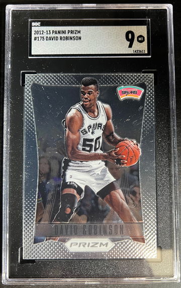 2012 Panini Prizm #175 David Robinson SGC 9 MINT 1st Year Prizm!