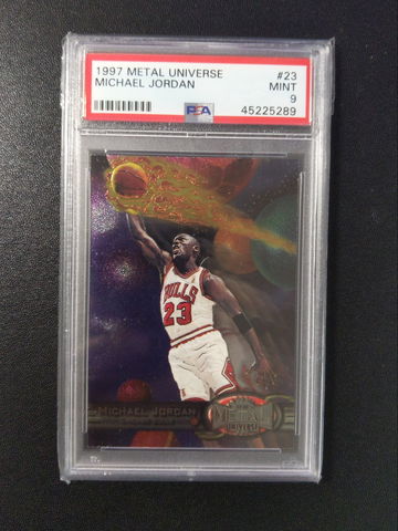  1997  Metal Universe #23 Michael Jordan  PSA9