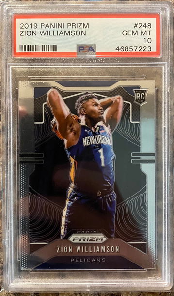 Zion Williamson Prizm Rookie Card PSA 10