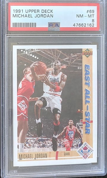 1991 Upper Deck Michael Jordan #69 PSA 8