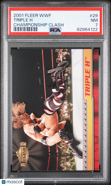 Triple H 2001 Fleer WWF Championship Clash #29 PSA 7
