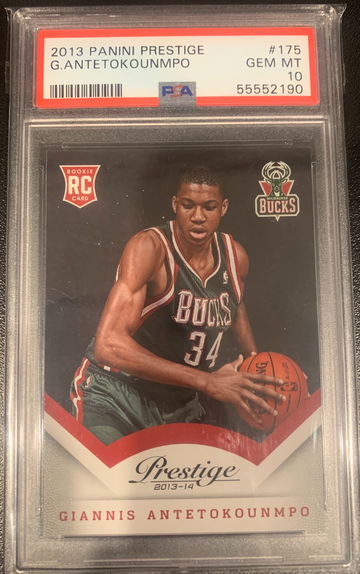2013-14 Panini Prestige #175 Giannis Antetokounmpo RC Rookie PSA 10