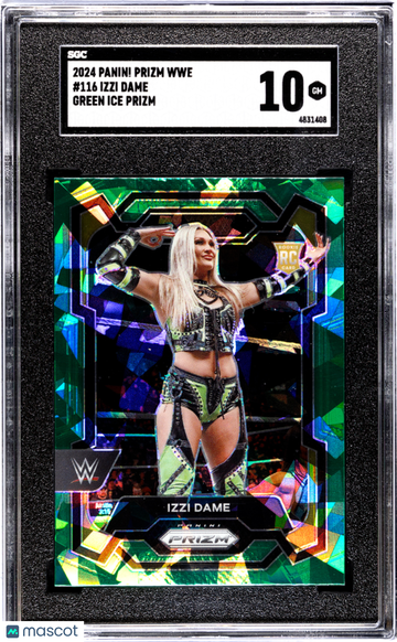 2024 Panini Prizm Wwe Izzi Dame #116 Green Ice SGC 10