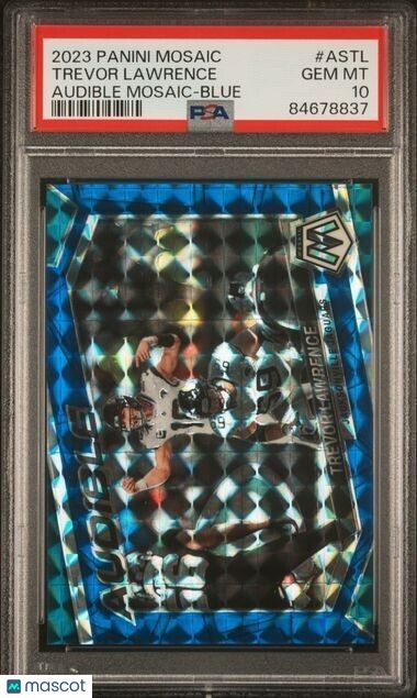 TREVOR LAWRENCE 2023 Mosaic Audible Blue /99 PSA 10 #ASTL JAGUARS