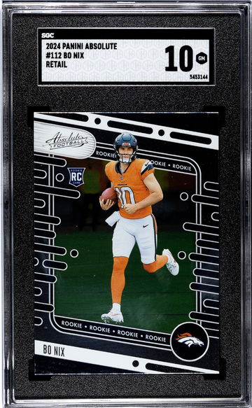 2024 Panini Absolute #112 Bo Nix Retail SGC 10