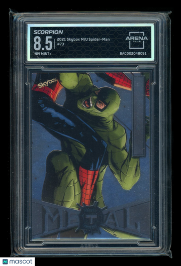 2021 Skybox Metal Universe Spider-Man #73 Arena Club 8.5