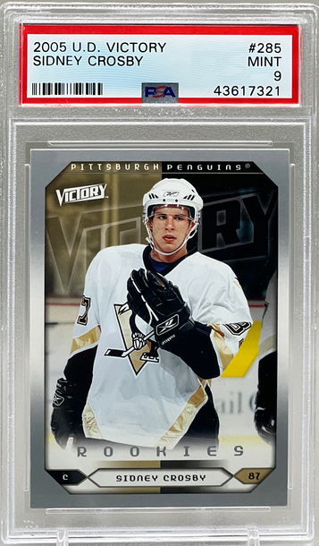 2005 Upper Deck Victory Sidney Crosby RC PSA 9 Mint