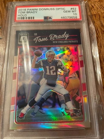 Tom Brady 2016 Optic Holo (silver prizm) PSA 10