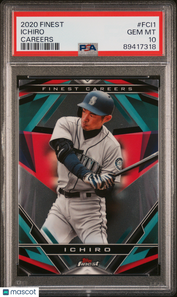 2020 Finest Careers Ichiro #FCI1 PSA 10