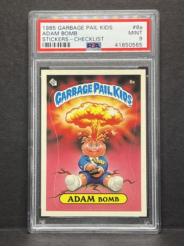 Adam Bomb 1985 Garbage Pail Kids Stickers Checklist  #8a PSA 9